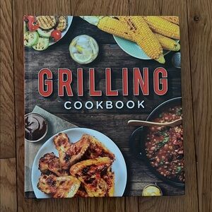 Grilling Cookbook with Red and Black Cover